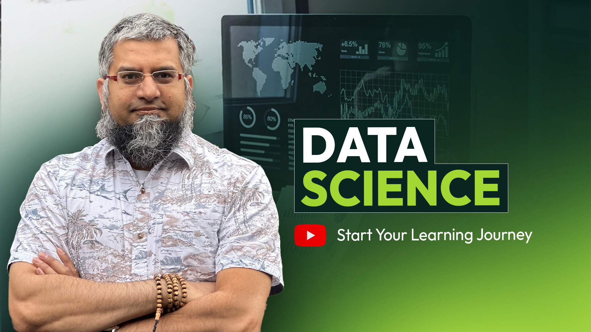 Zeeshan Usmani teaching the Data Science course, simplifying analytics, prediction, and data-driven decision making with practical examples