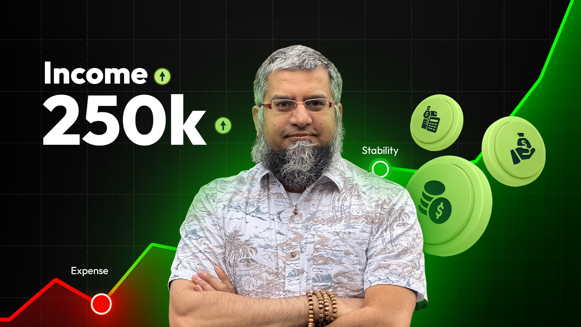 Zeeshan Usmani teaching financial literacy from scratch, covering basic principles for long-term financial stability