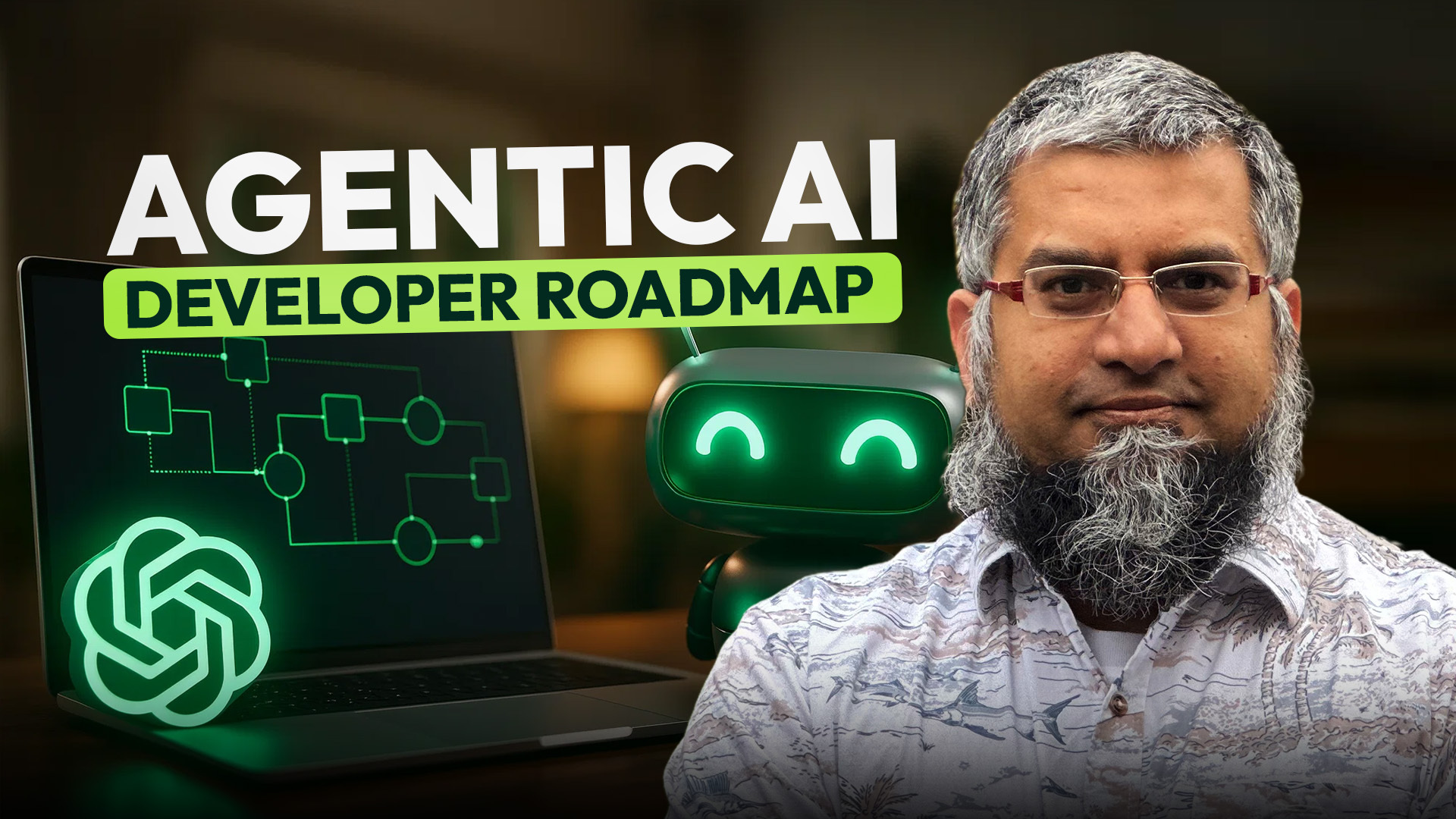 Zeeshan Usmani guiding learners on becoming an AI developer through structured learning and practical pathways